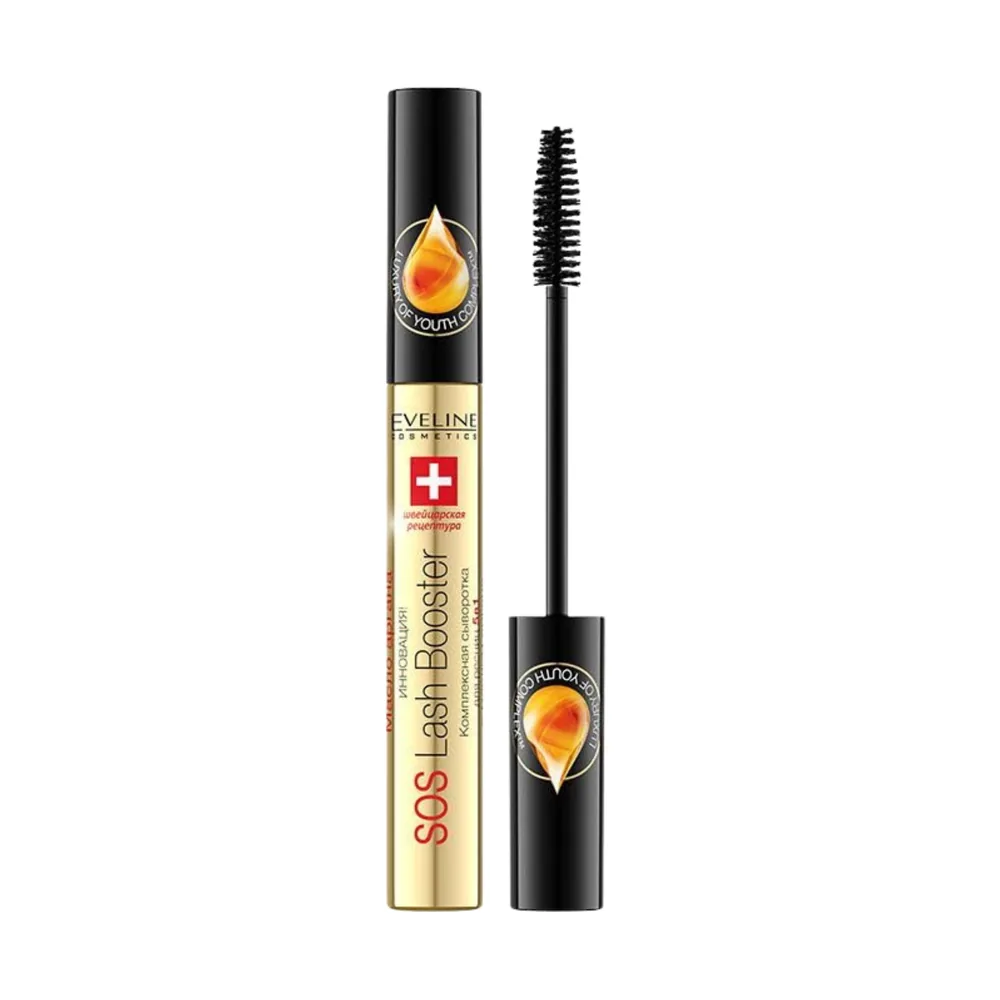 Eveline Cosmetics Serum do rzęs 5w1 z olejkiem arganowym — opakowanie odżywki do rzęs